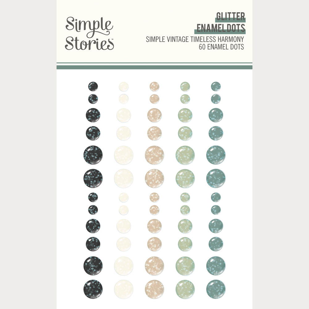 ***Pre-Order*** Simple Stories - Simple Vintage Timeless Harmony - Glitter Enamel Dots