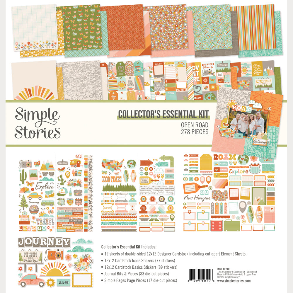 ***Pre-Order*** Simple Stories - Open Road - Collector's Essential Kit