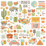 ***Pre-Order*** Simple Stories - Open Road - Chipboard Pieces