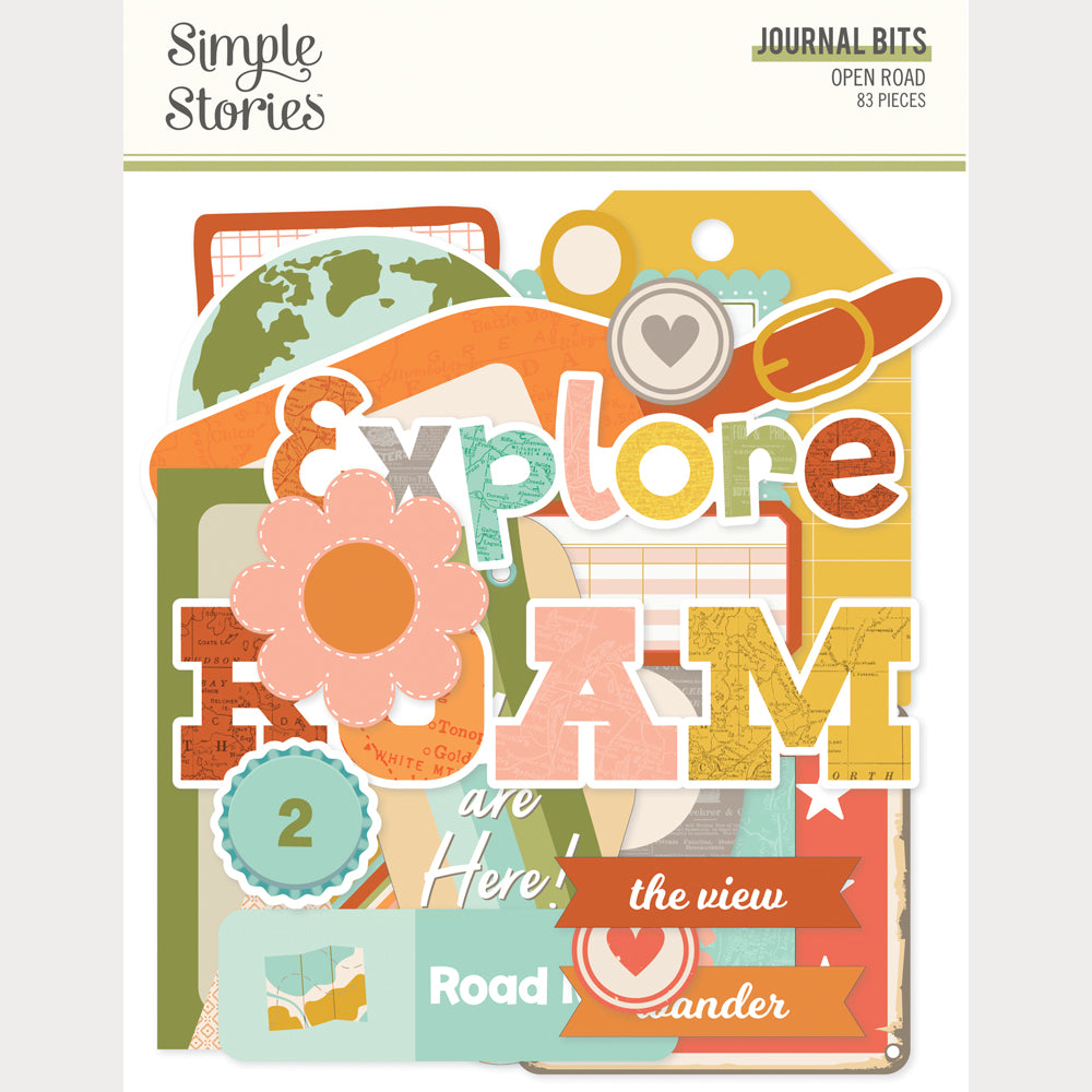 ***Pre-Order*** Simple Stories - Open Road - Journal Bits & Pieces