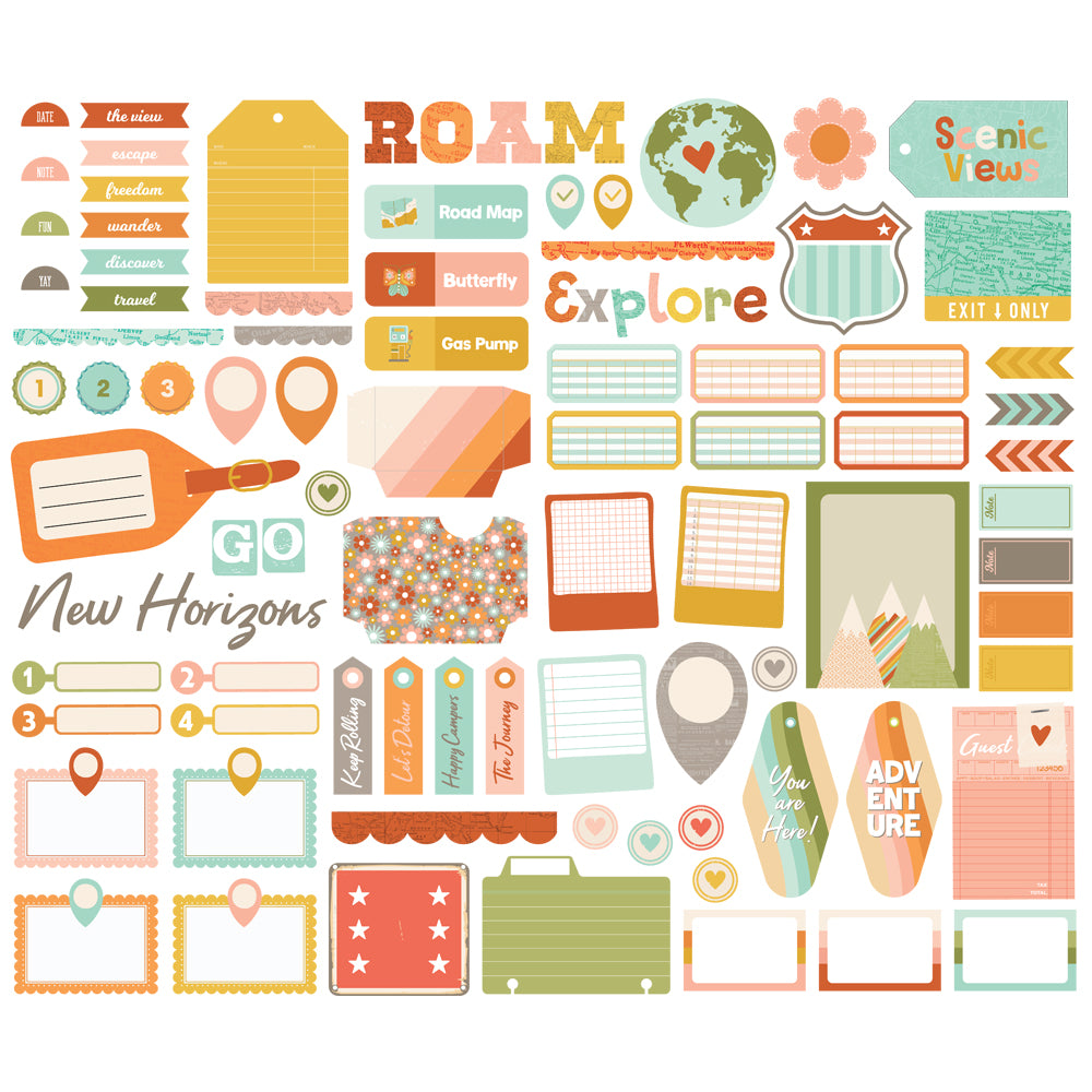 ***Pre-Order*** Simple Stories - Open Road - Journal Bits & Pieces