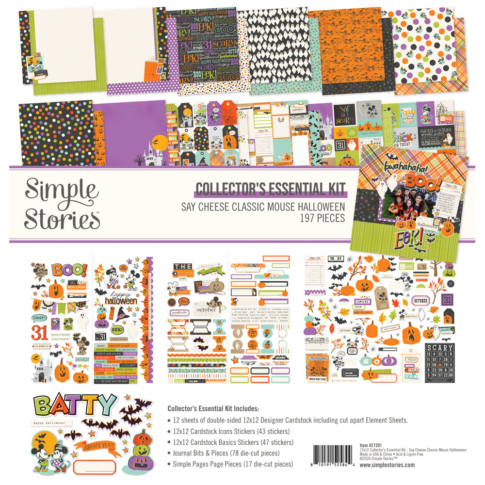 ***Pre-Order*** Simple Stories - Say Cheese Mouse Halloween - Collector's Essential Kit