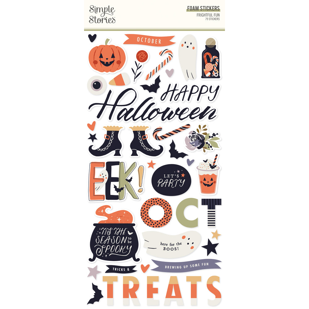 ***Pre-Order*** Simple Stories - Frightful Fun - Foam Stickers