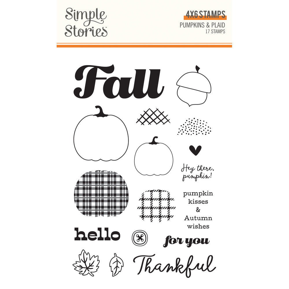 ***Pre-Order*** Simple Stories - Pumpkins and Plaid - Stamps