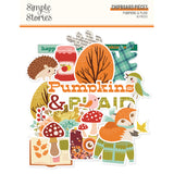 ***Pre-Order*** Simple Stories - Pumpkins and Plaid - Chipboard Pieces