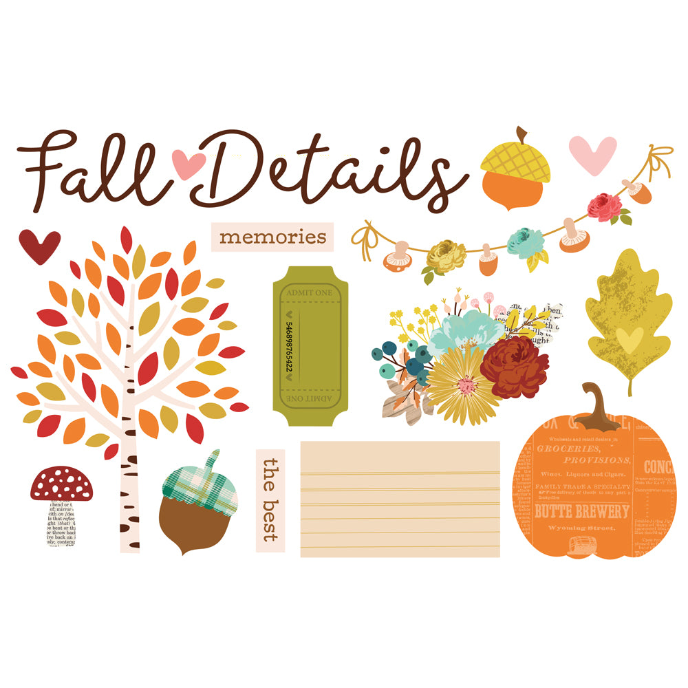 ***Pre-Order*** Simple Stories - Pumpkins and Plaid - Page Pieces