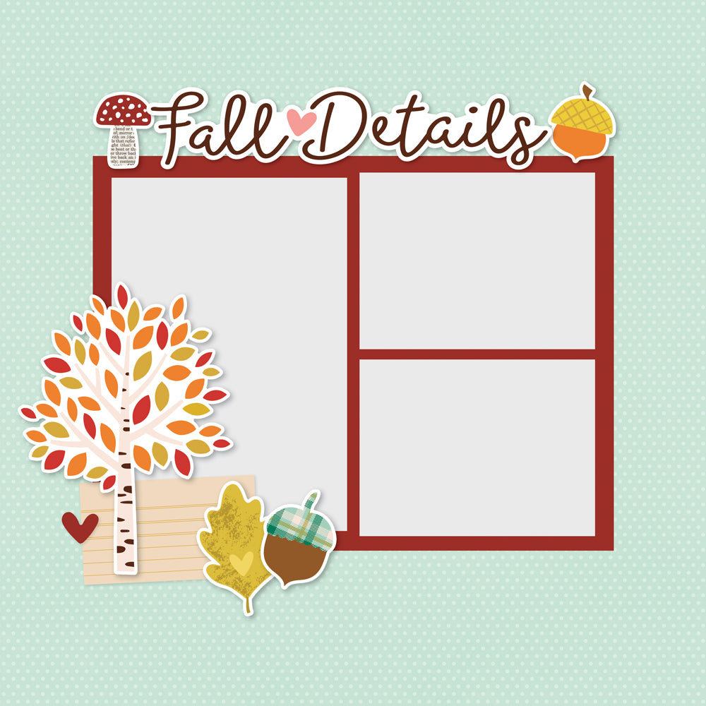 ***Pre-Order*** Simple Stories - Pumpkins and Plaid - Page Pieces