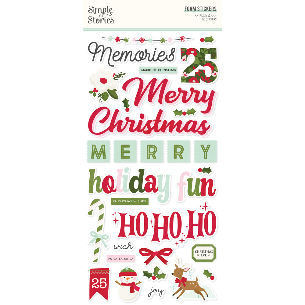 ***Pre-Order*** Simple Stories - Kringle and Co. - Foam Stickers