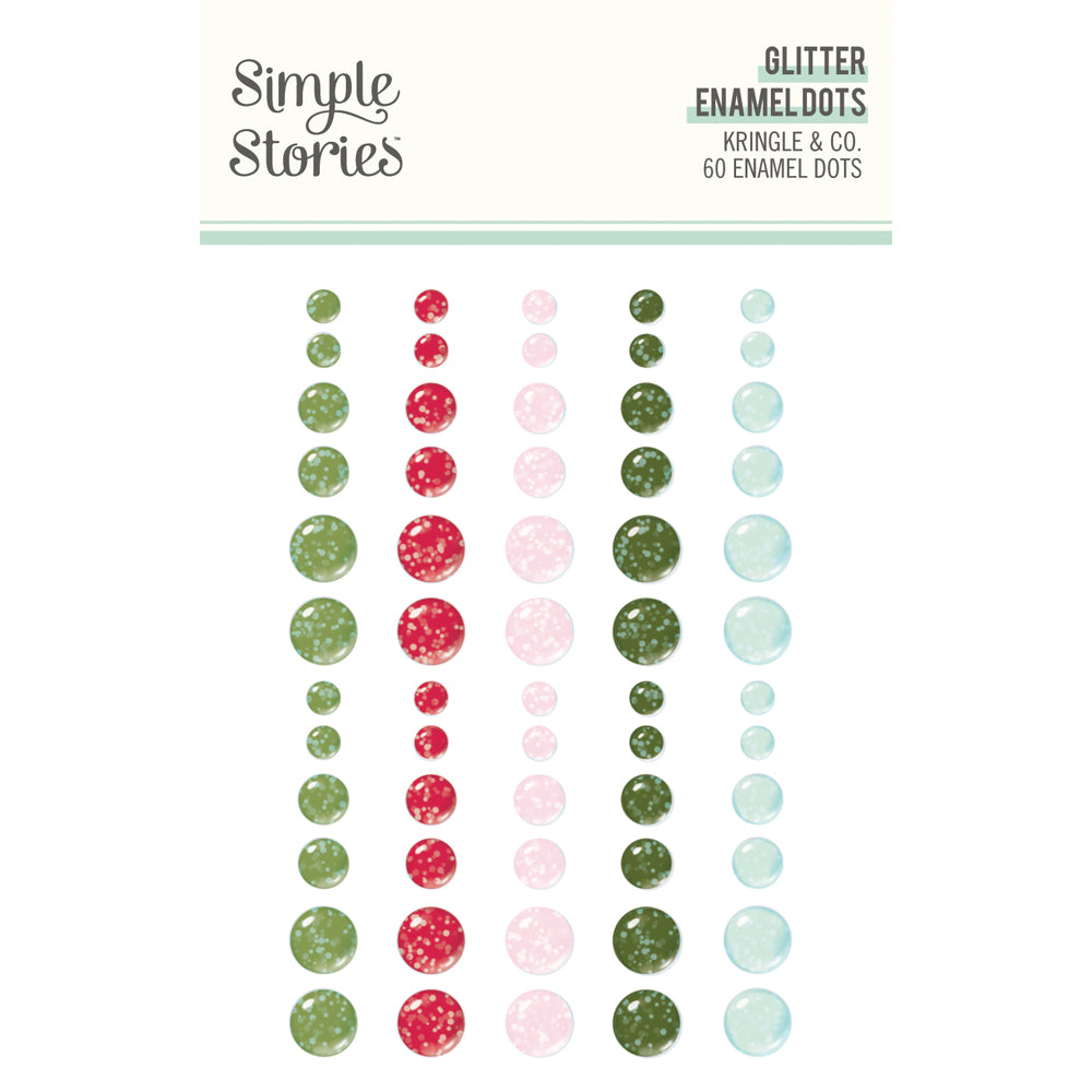 ***Pre-Order*** Simple Stories - Kringle and Co. - Glitter Enamel Dots
