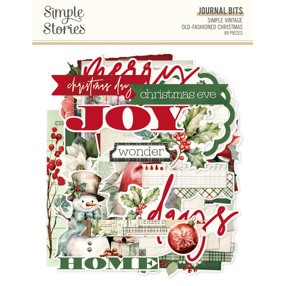***Pre-Order*** Simple Stories - Simple Vintage Old-Fashioned Christmas - Journal Bits & Pieces