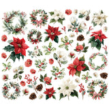***Pre-Order*** Simple Stories - Simple Vintage Old-Fashioned Christmas - Floral Bits & Pieces