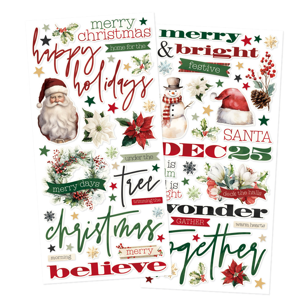 ***Pre-Order*** Simple Stories - Simple Vintage Old-Fashioned Christmas - Foam Stickers