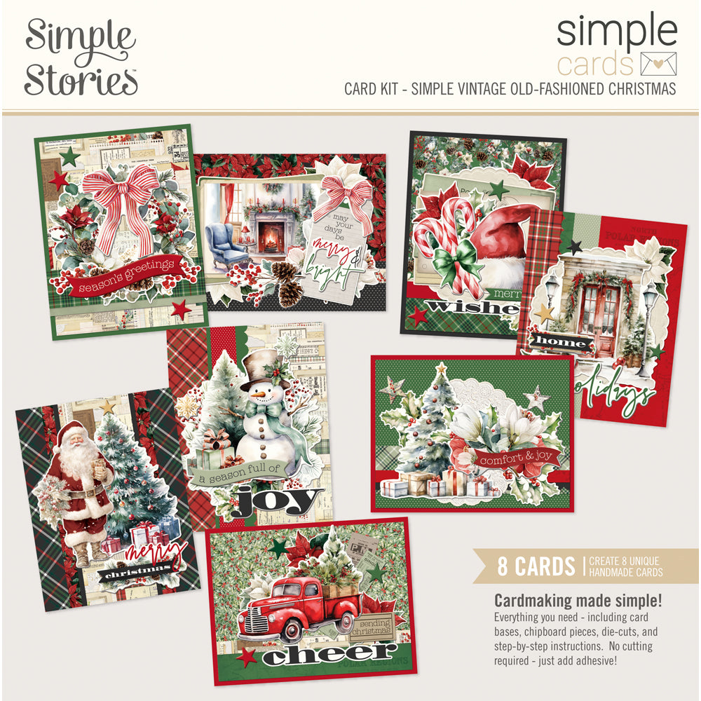 ***Pre-Order*** Simple Stories - Simple Vintage Old-Fashioned Christmas - Simple Cards Card Kit