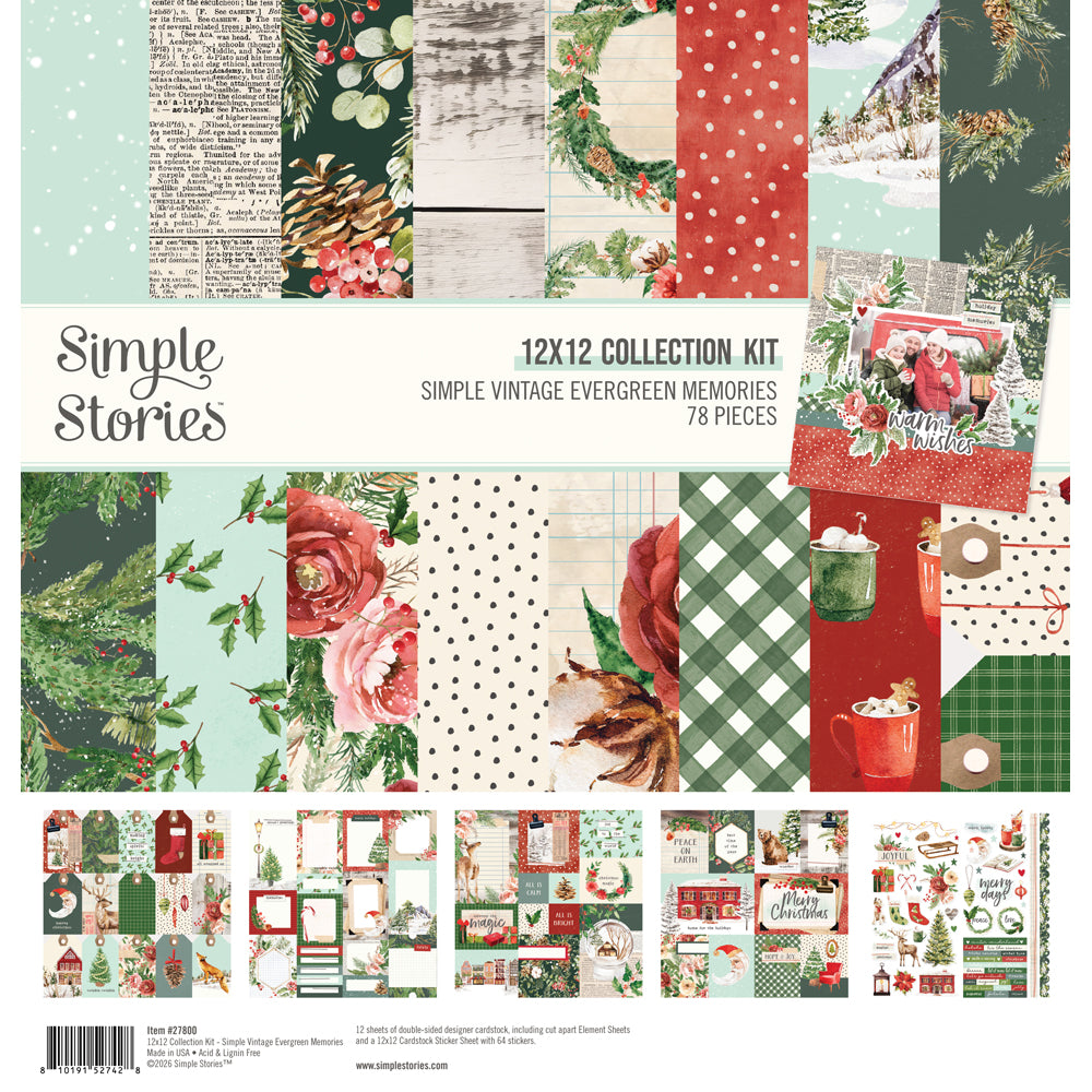 ***Pre-Order*** Simple Stories - Simple Vintage Evergreen Memories - Collection Kit