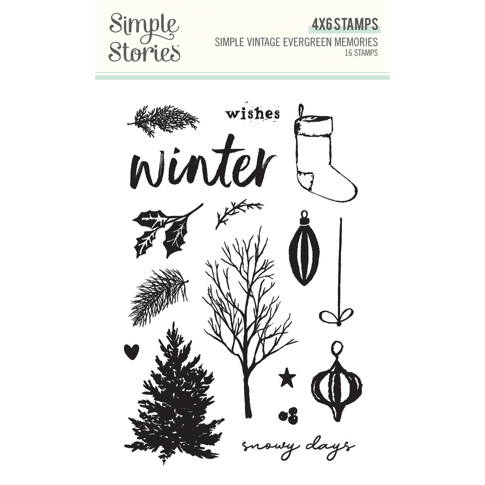***Pre-Order*** Simple Stories - Simple Vintage Evergreen Memories - Stamps