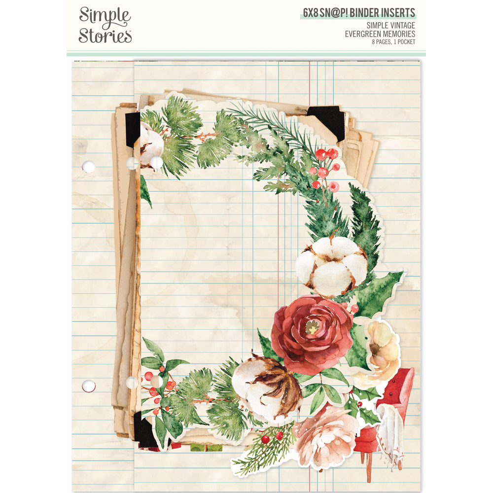 ***Pre-Order*** Simple Stories - Simple Vintage Evergreen Memories - SN@P! 6x8 Binder Inserts