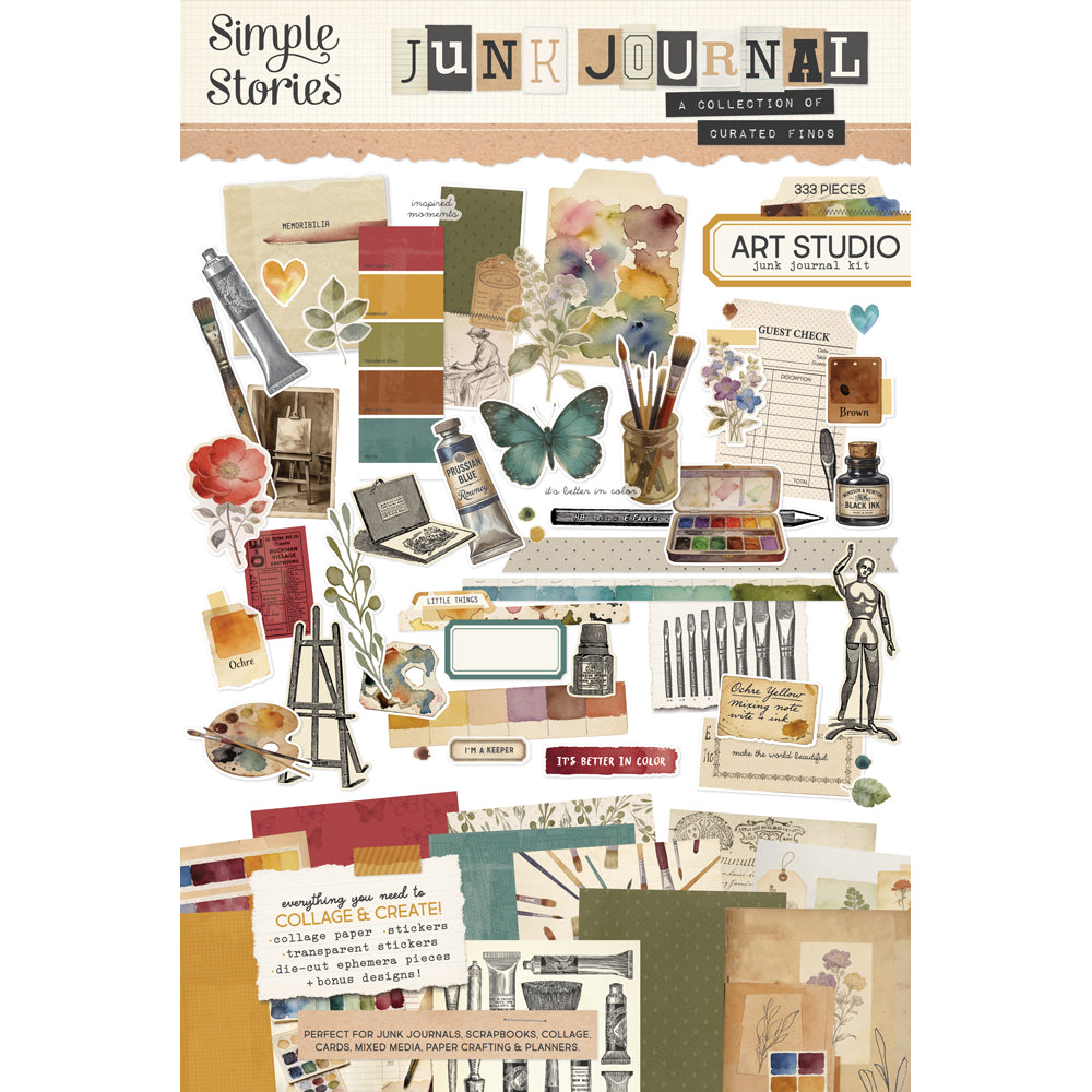 ***Pre-Order*** Simple Stories - Junk Journal Kit - Art Studio