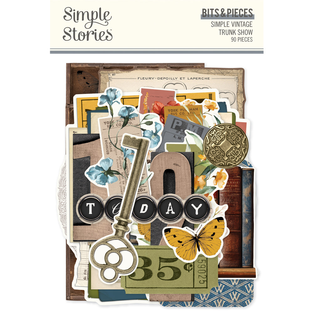 ***Pre-Order*** Simple Stories - Simple Vintage Trunk Show - Bits & Pieces