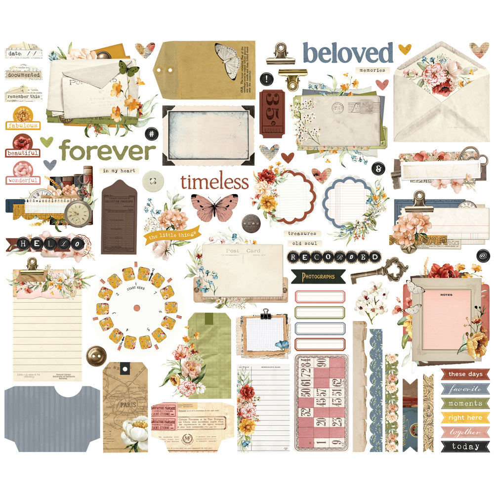 ***Pre-Order*** Simple Stories - Simple Vintage Trunk Show - Journal Bits & Pieces