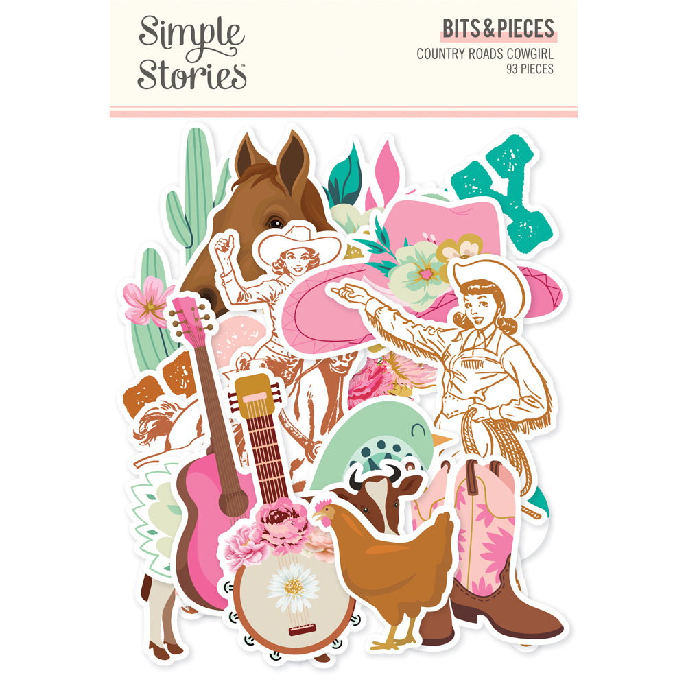 ***Pre-Order*** Simple Stories - Country Roads Cowgirl - Bits & Pieces