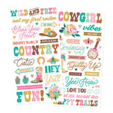 ***Pre-Order*** Simple Stories - Country Roads Cowgirl - Foam Stickers