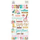 ***Pre-Order*** Simple Stories - Country Roads Cowgirl - Foam Stickers