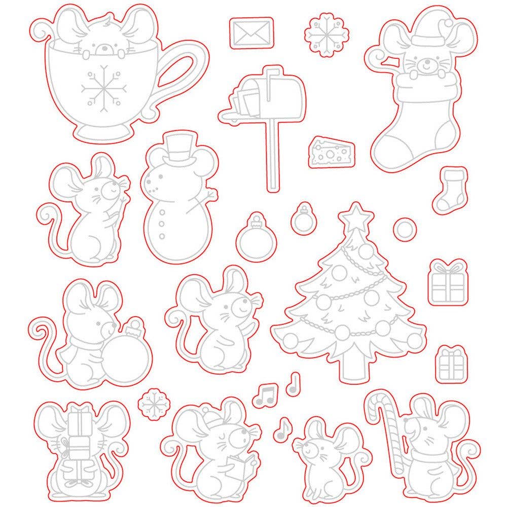 Honey Bee Stamps - Merry Little Mice - Honey Cuts
