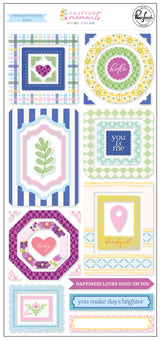 Pinkfresh Studio - Paige Evans - Crafted Moments - Chipboard Stickers