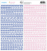 Pinkfresh Studio - Paige Evans - Crafted Moments - Mini Puffy Alpha Stickers