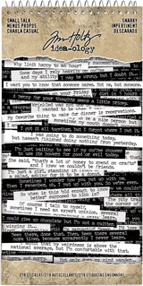 Tim Holtz - Advantus - Idea-Ology Spiral Bound Sticker Book - Snarky