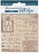 Stamperia - Decorative Chips - Day Dream Writings