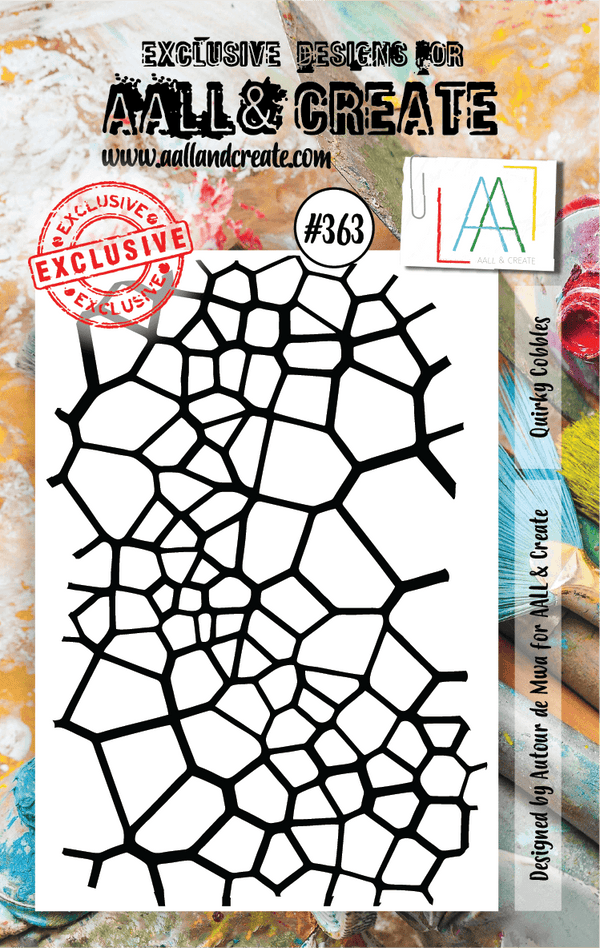 AALL & Create - A7 Clear Stamp Set - Quirky Cobbles - #363
