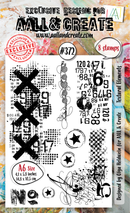 AALL & Create - A6 Clear Stamp Set - Textural Elements -