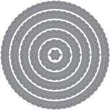 Honey Bee Stamps - Stitched Scallop Circles - Honey Cuts