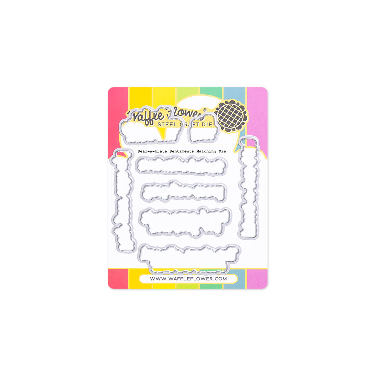 ***Pre-Order*** Waffle Flower - May Release - Seal-a-brate Sentiments Matching Die