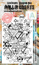AALL & Create - A6 Clear Stamp Set - Lined Triangles -
