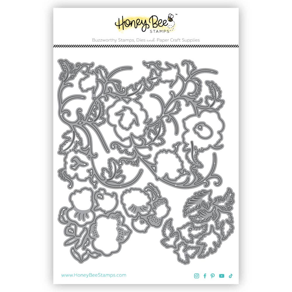 Honey Bee Stamps - Bold Background: Chinoiserie - Stand Alone Honey Cuts