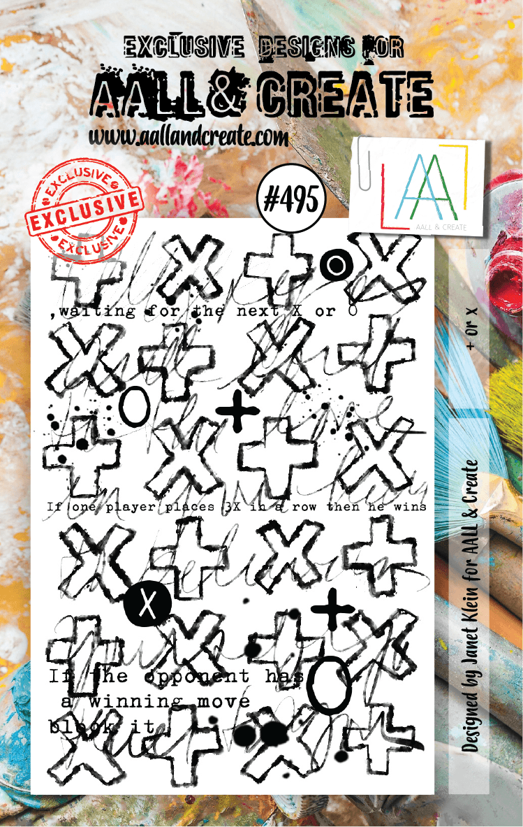 AALL & Create - A7 Clear Stamp Set - Plus Or X - #495