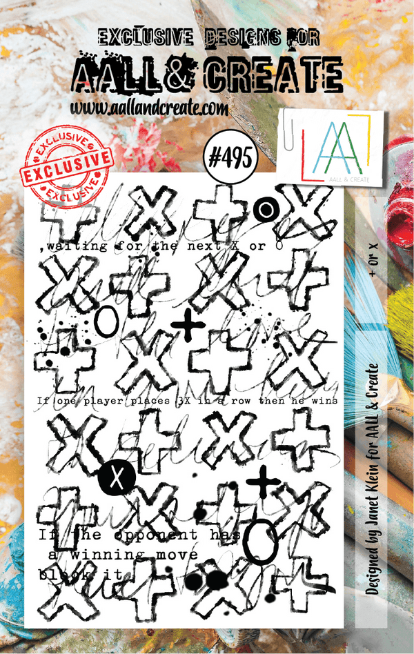 AALL & Create - A7 Clear Stamp Set - Plus Or X - #495