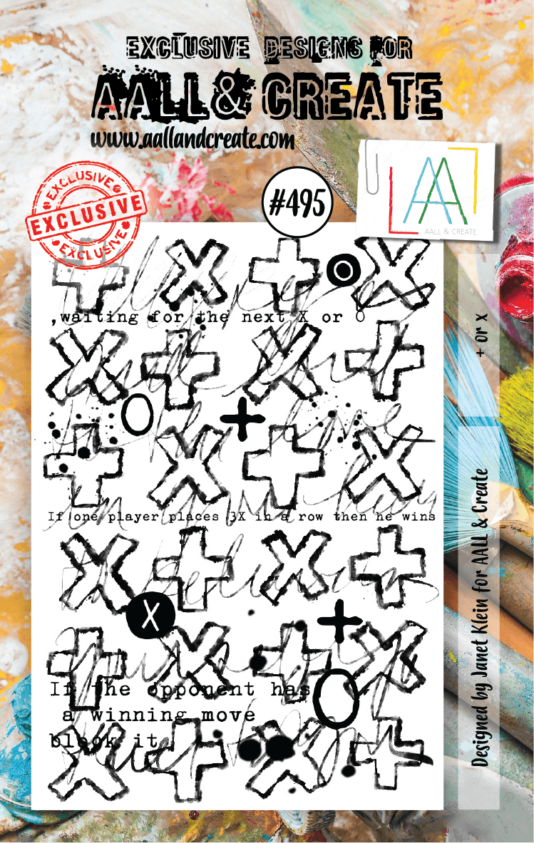 AALL & CREATE - A7 CLEAR STAMP SET - PLUS OR X