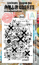 AALL & Create - A6 Clear Stamp Set - Lined Cross -