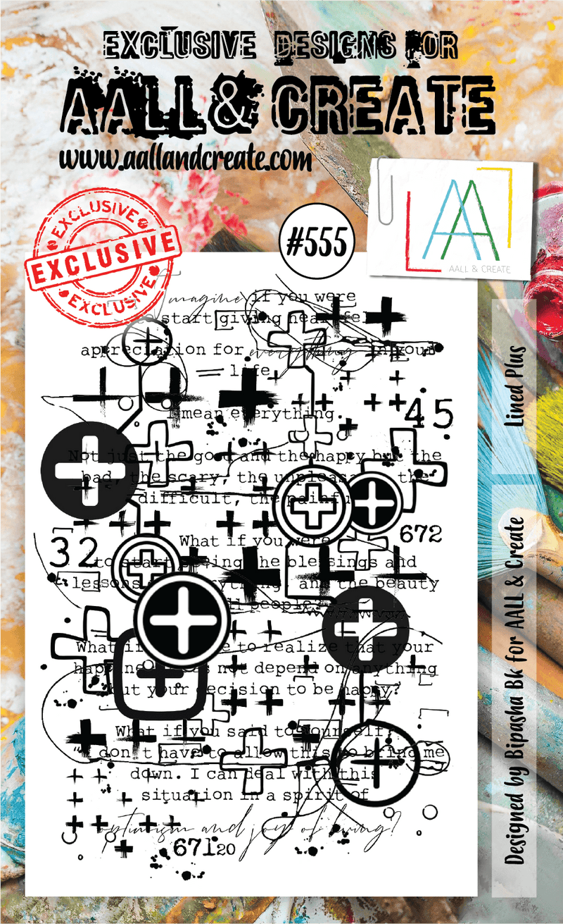 AALL & CREATE - A6 CLEAR STAMP SET - LINED PLUS