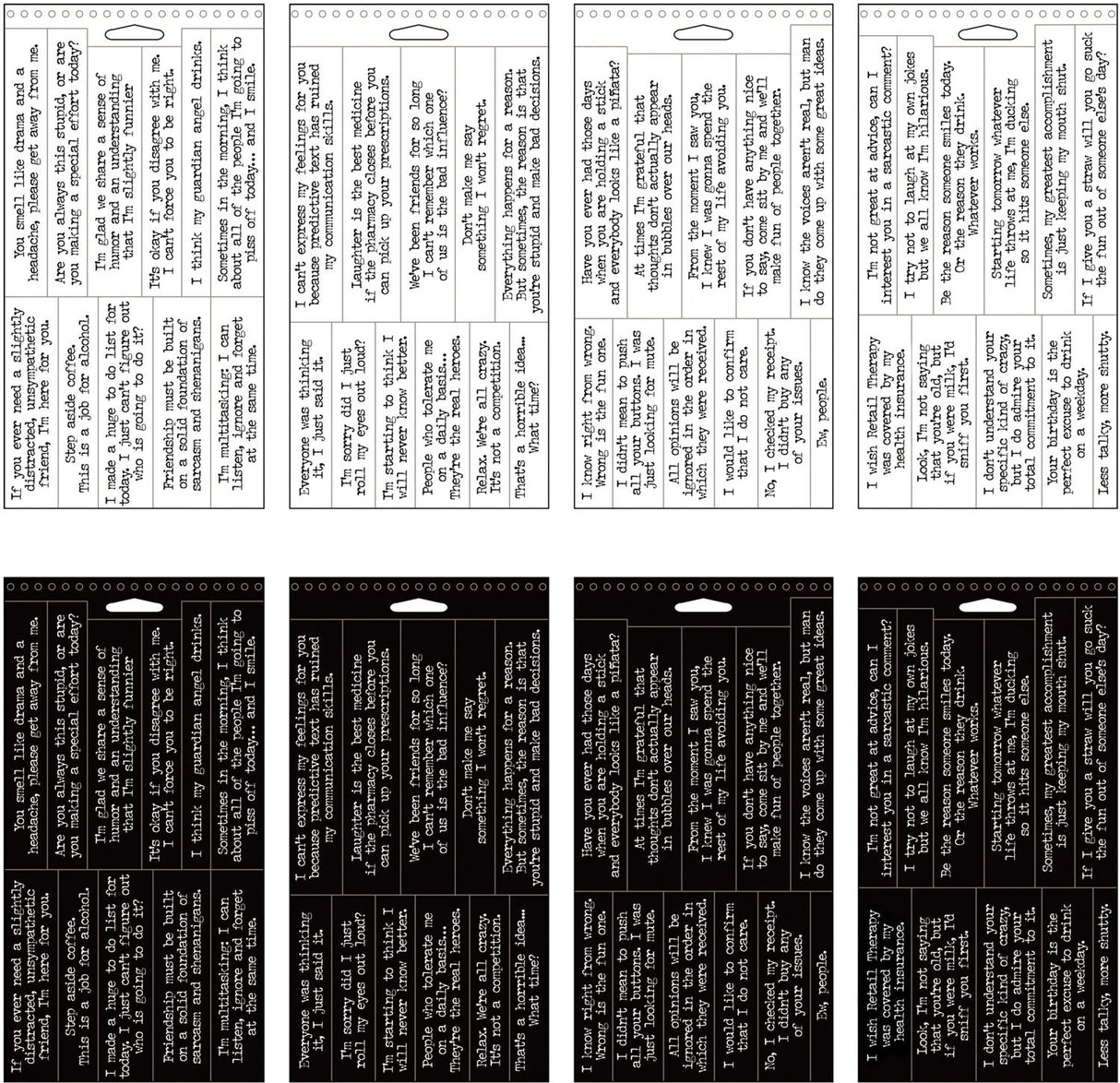 Tim Holtz - Advantus - Idea-Ology Big Talk Stickers Tablet - Snarky