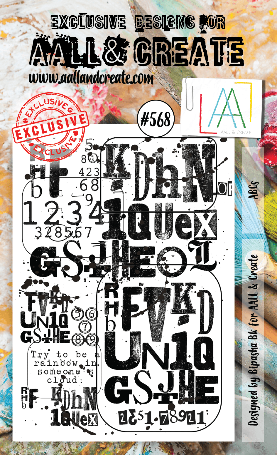 AALL & Create - A6 Clear Stamp Set - ABCs - #568