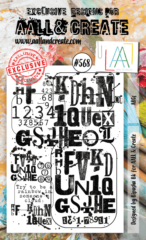 AALL & Create - A6 Clear Stamp Set - ABCs - #568