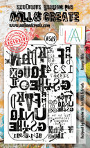 AALL & Create - A6 Clear Stamp Set - Reverse ABCs -