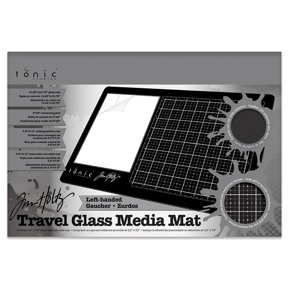 Tim Holtz - Tonic - Travel Glass Media Mat - Left Hand