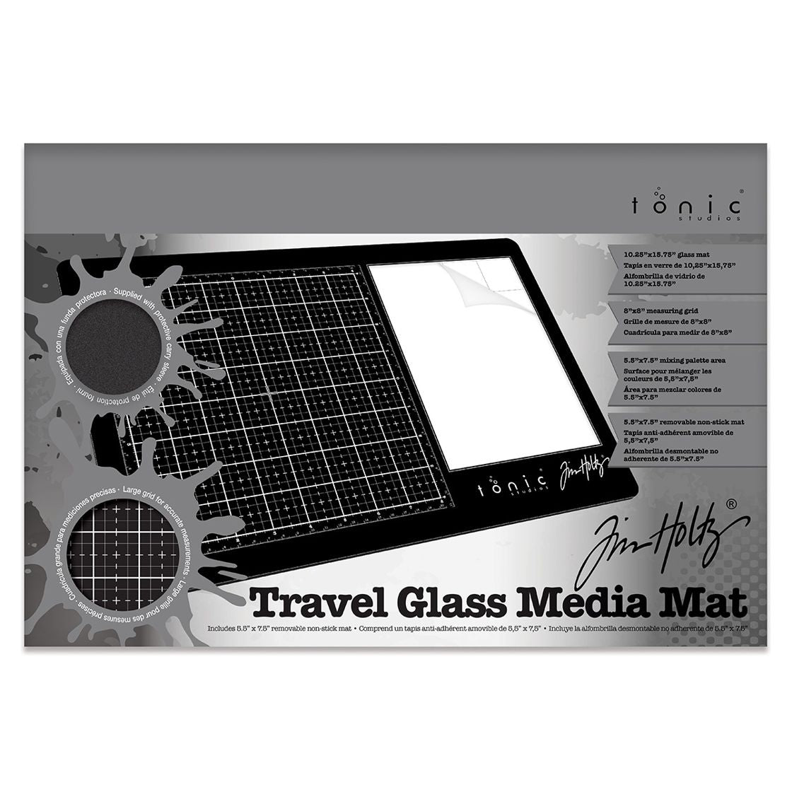 Tim Holtz - Tonic - Travel Glass Media Mat - Right Hand