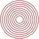 Honey Bee Stamps - Deckle Edge Circles - Honey Cuts