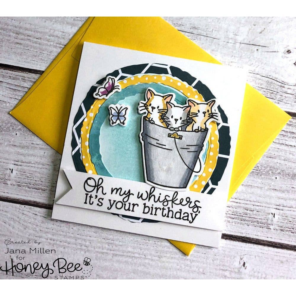 Honey Bee Stamps - Deckle Edge Circles - Honey Cuts